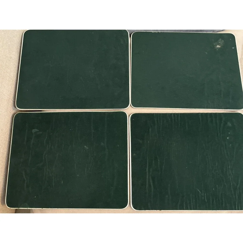 Vtg Irish Tablemats Whitecliff Set of 4 W.H. Bartlett Made in Ireland 9.5x7.5in